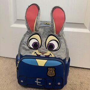 Disney Gray and Blue Bunny Backpack